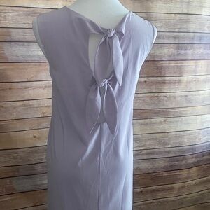 NWT Aqua Sleeveless Dress With Bow Detailing On Back